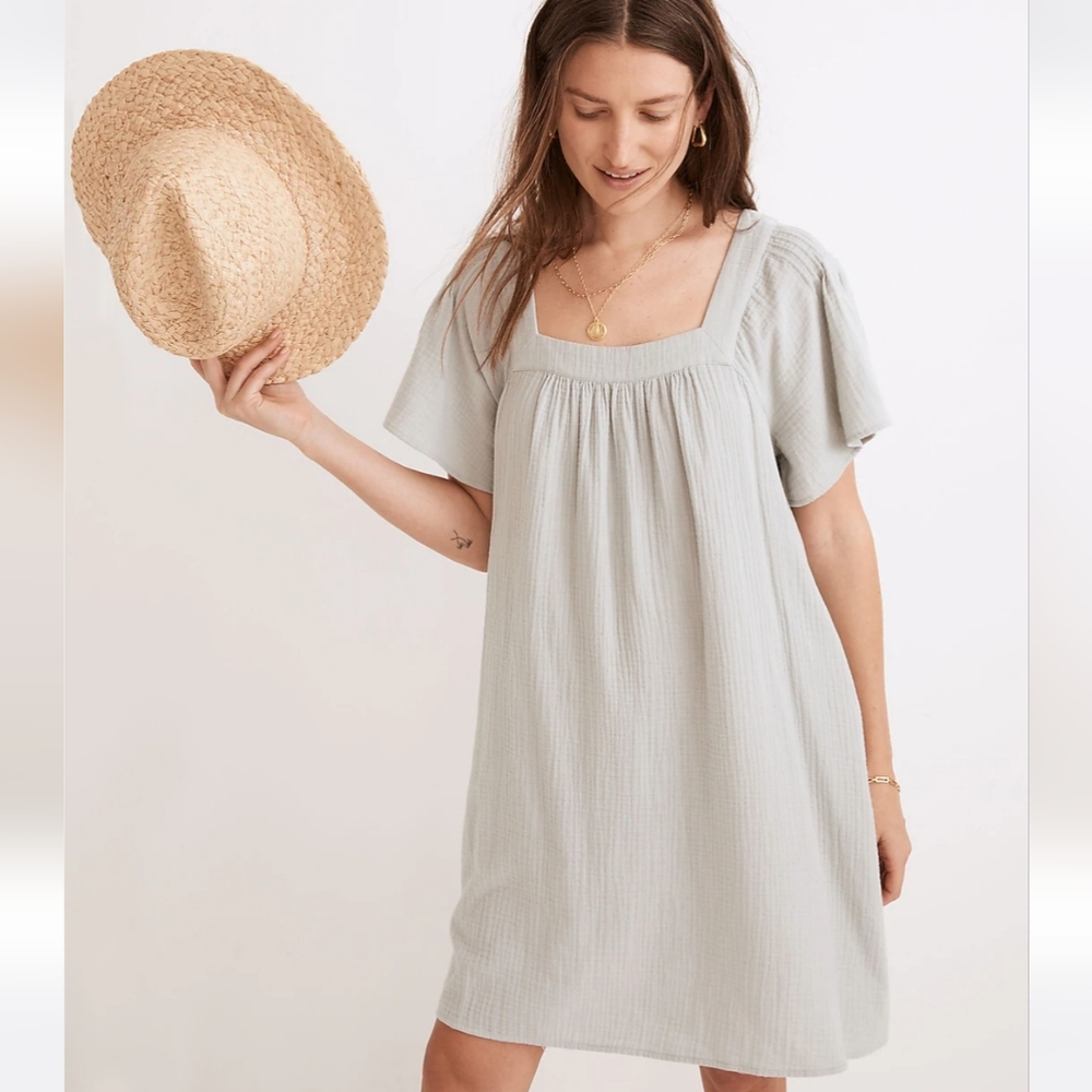Madewell Lightspun Butterfly Square-Neck